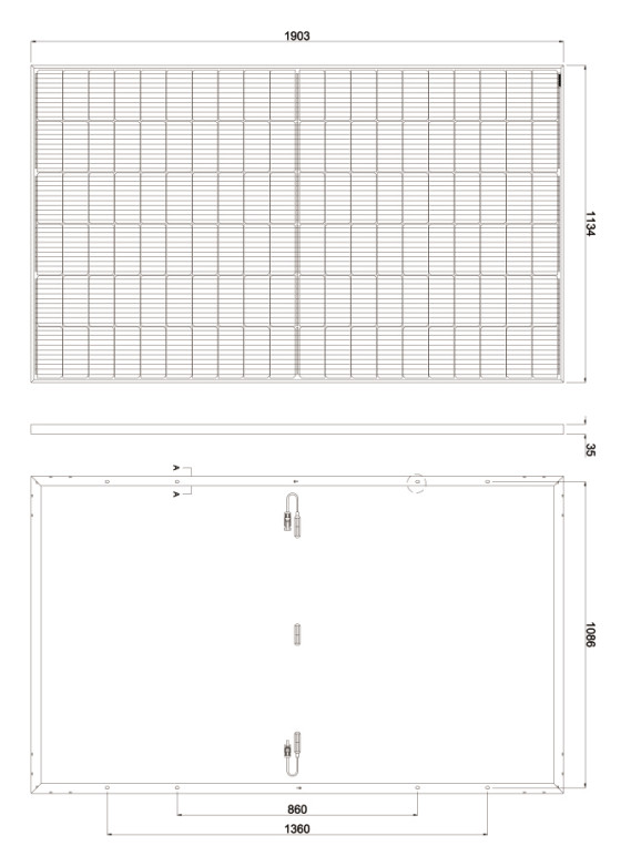 182mm N-type 460-480W solar panel